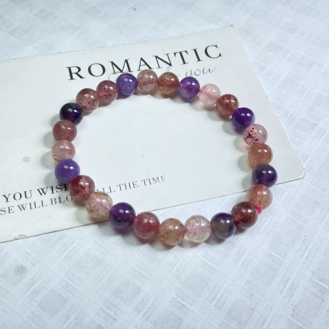 Amethyst Crystal Bracelet — Anxiety Relief & Calm