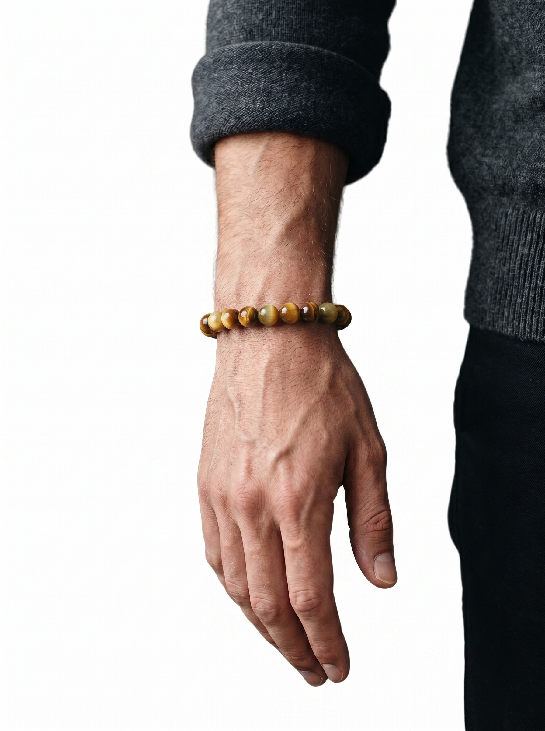 Natural Tiger's Eye Healing Bracelet — Courage & Protection