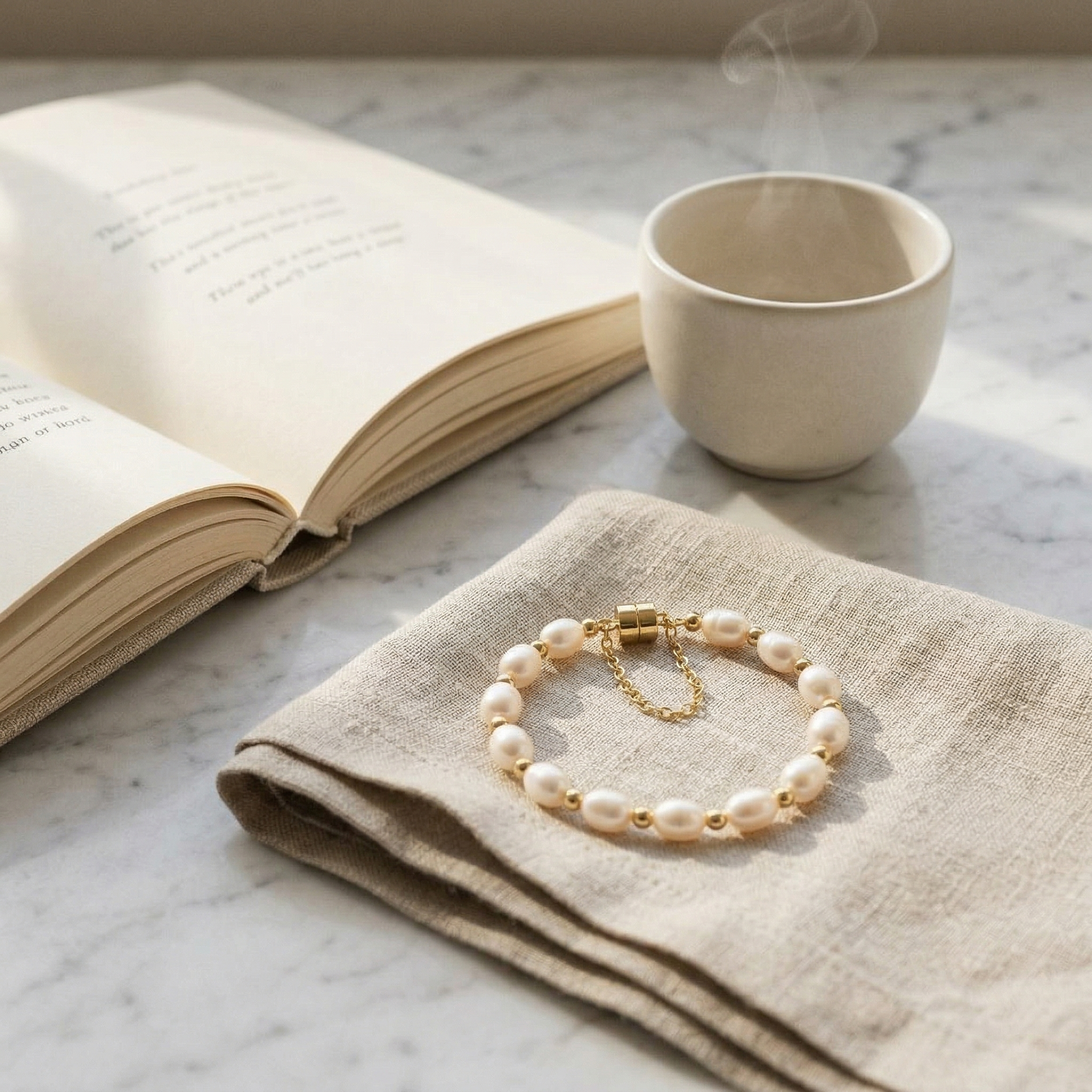 Natural Freshwater Pearl Bracelet — Timeless Elegance