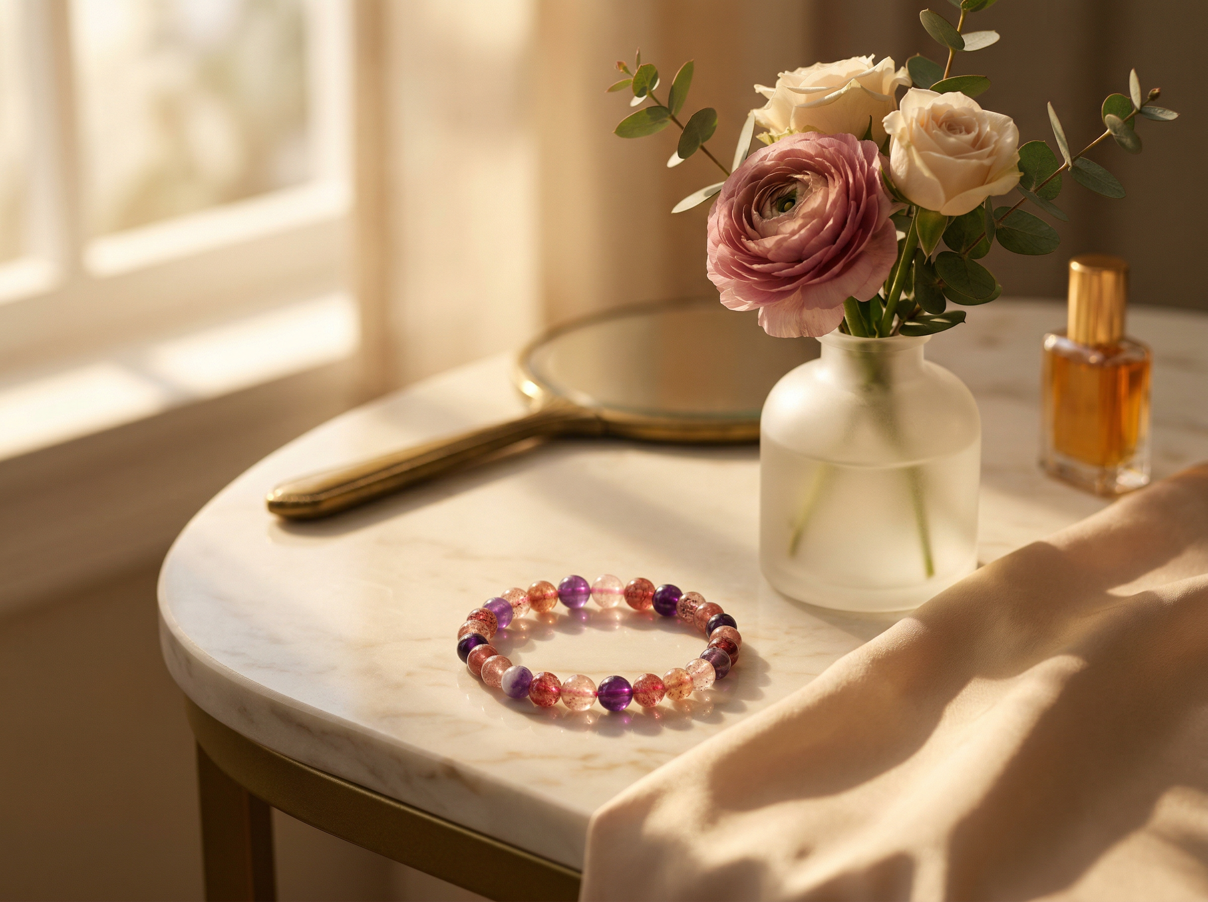 Amethyst Crystal Bracelet — Anxiety Relief & Calm