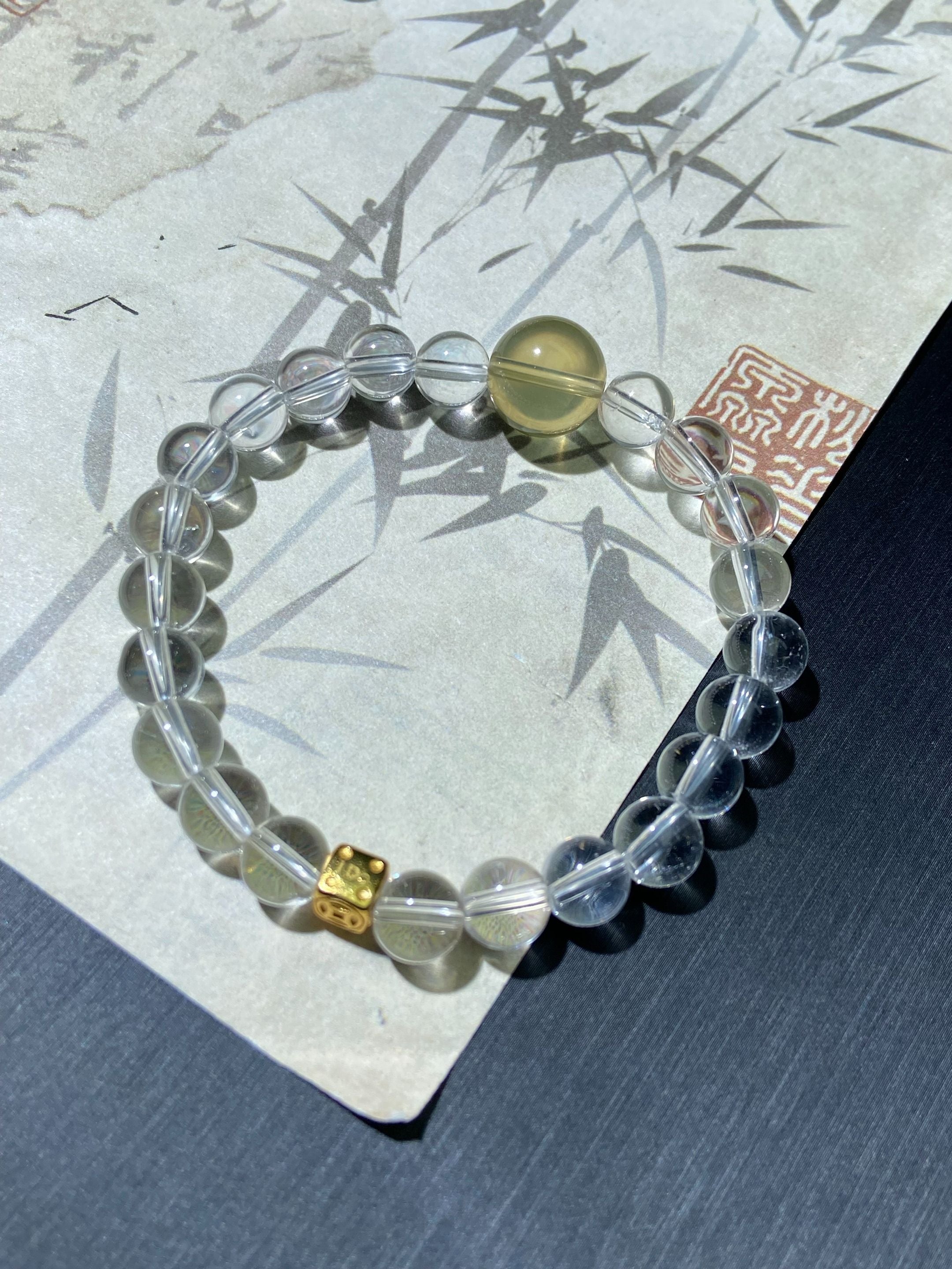 Clear Quartz & Silver Bracelet