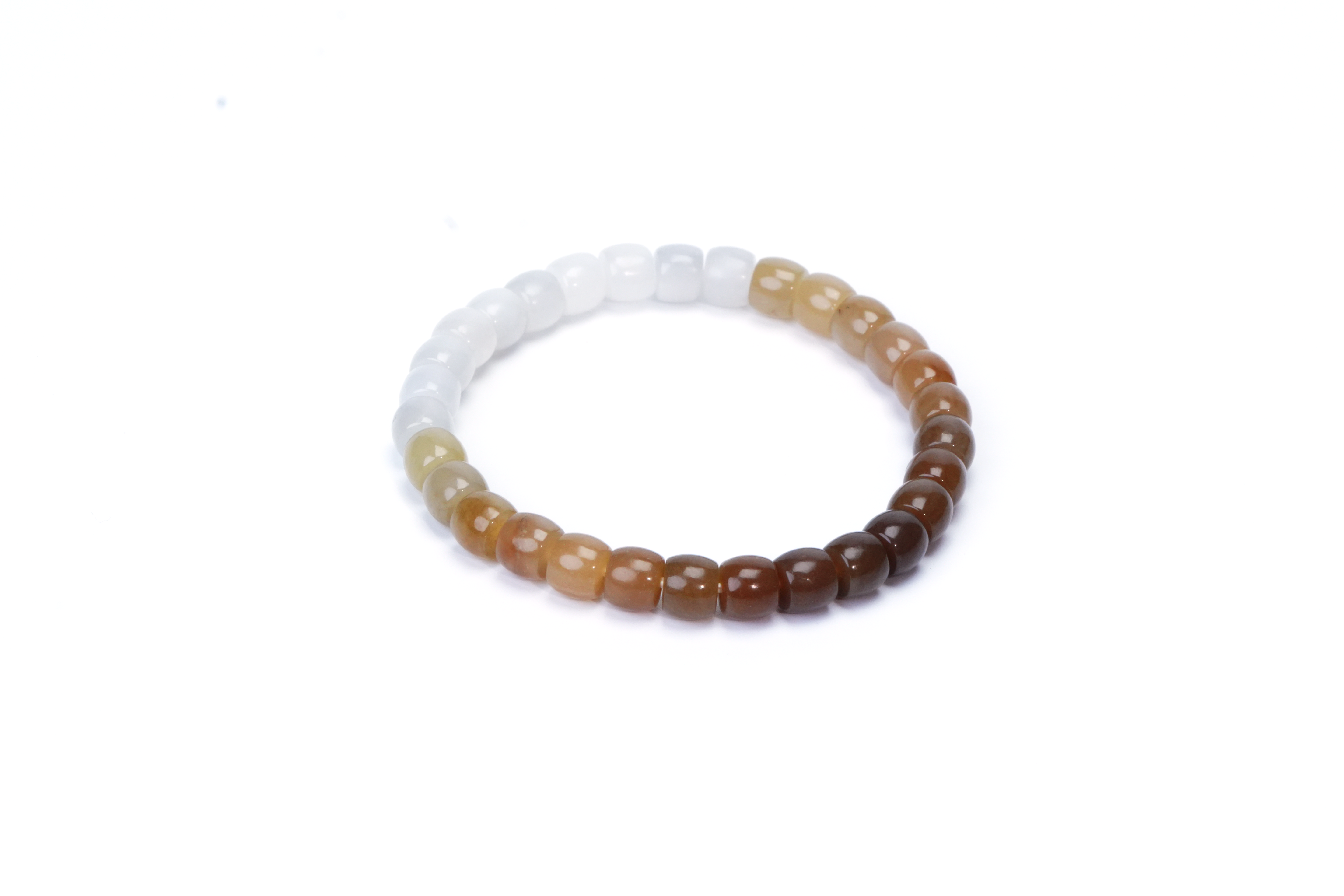 Caramel Jade Gradient Bracelet