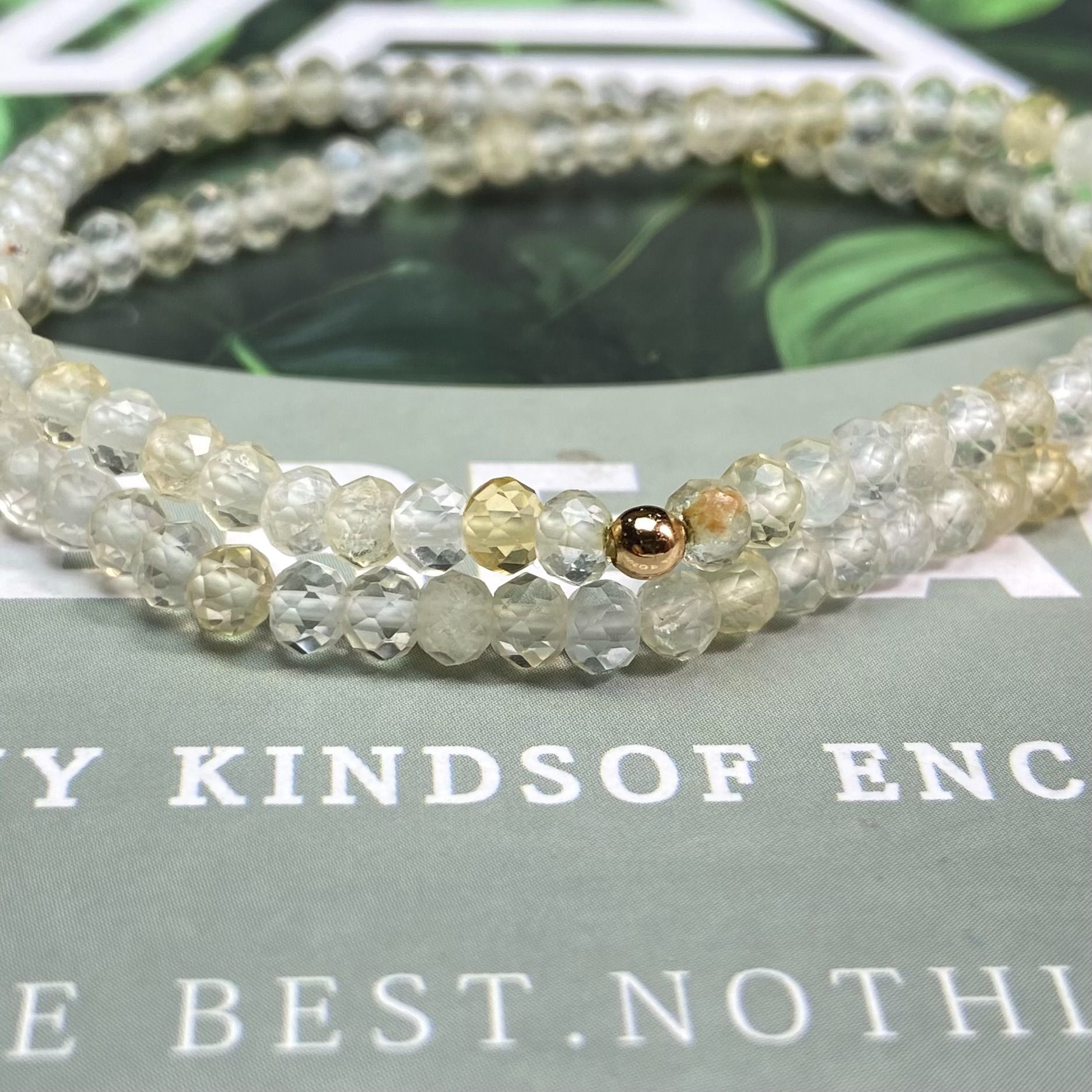 Crystal & Alloy Charm Bracelet