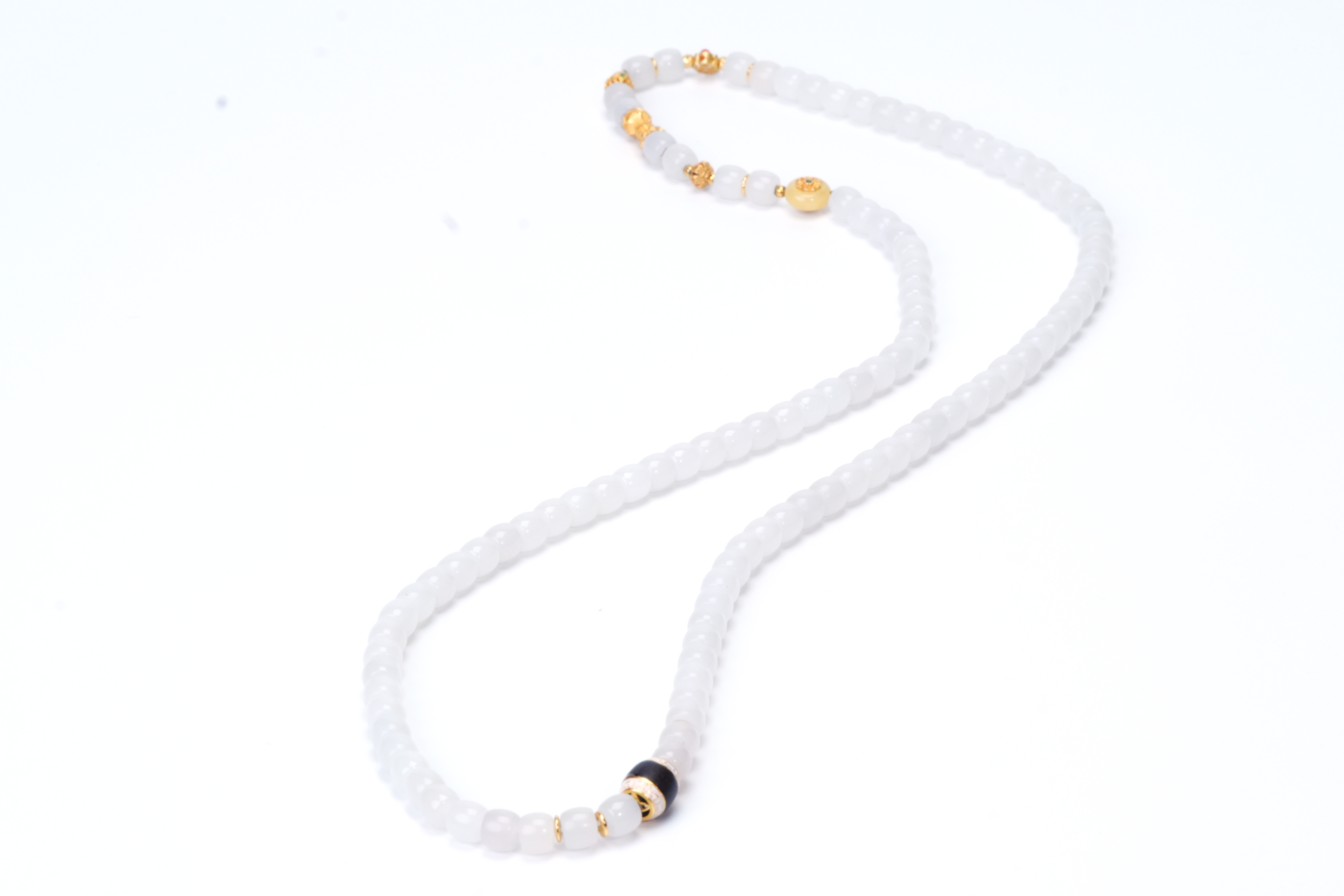White Jade Strand Necklace