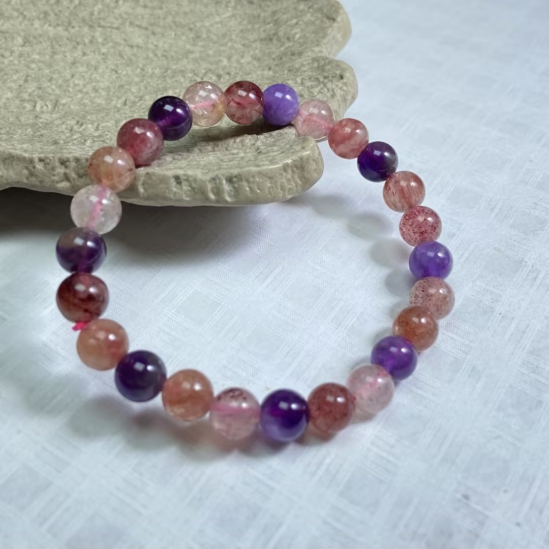 Amethyst Crystal Bracelet — Anxiety Relief & Calm